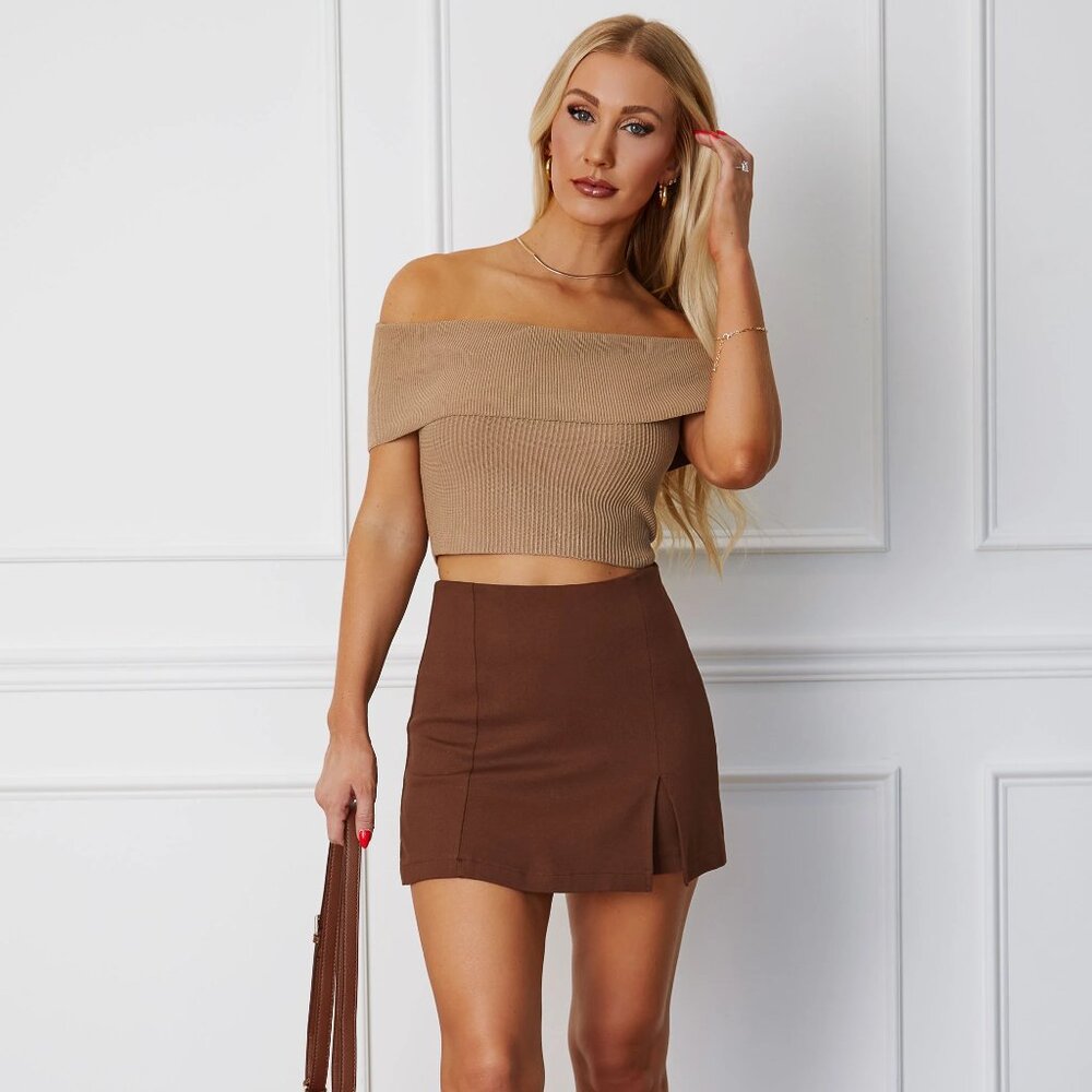 Cute Coffee Skort in Medium
